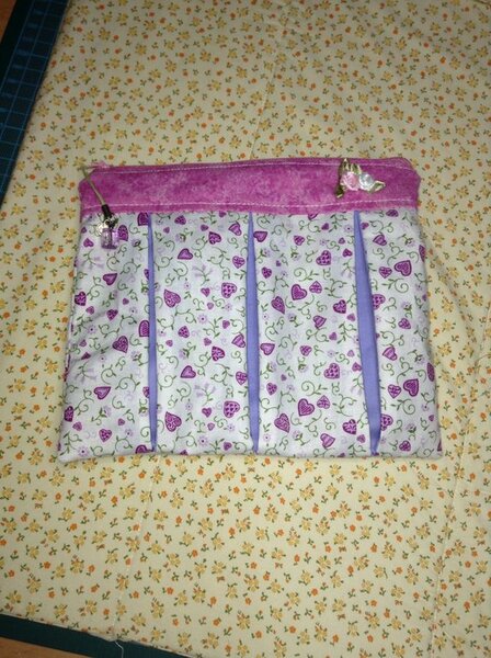 Kosmetiktäschchen mit Kellerfalten