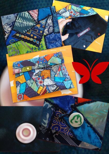 Collage Windeltasche