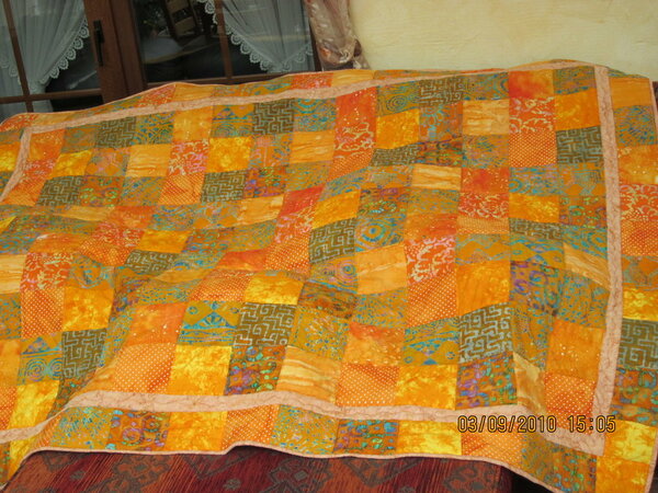 Mein 10. Quilt August 2010   Für Cerstin und Rainer zur Silberhochzeit 04.09.2010 (2)