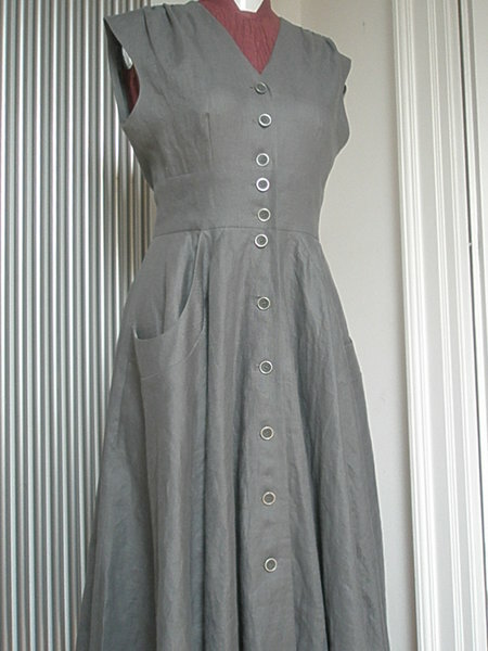 vogue pattern v8577 vorderansicht, reines leinen