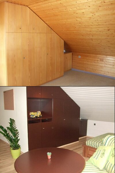 Sohnemanns Zimmer vorher/nachher: Schrank
