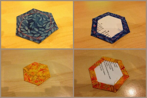 Collage Hexagon heften