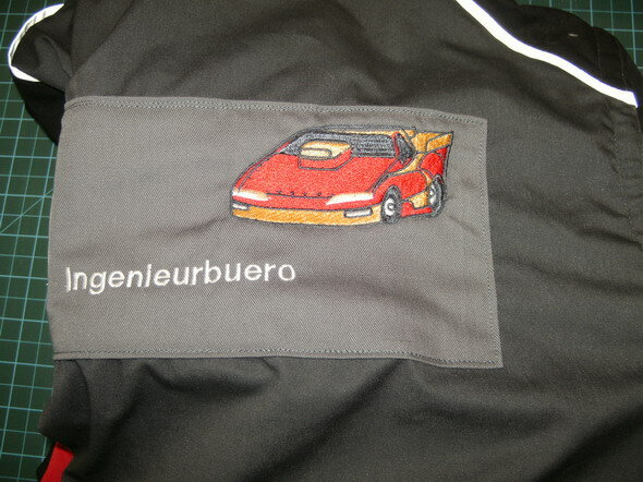 vorhandene Jacke gepimpt Rücken