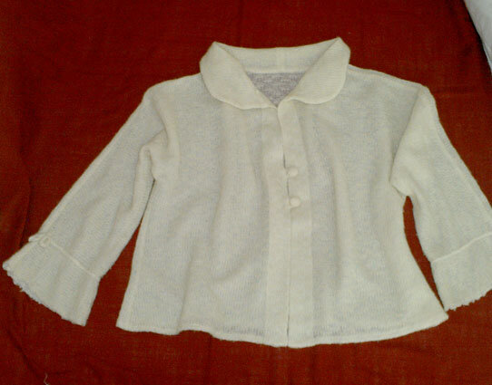 Strickjacke genäht