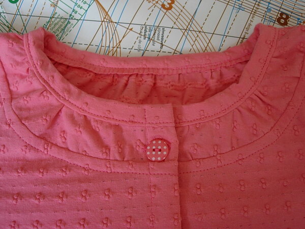 Detail der Jersey Jacke