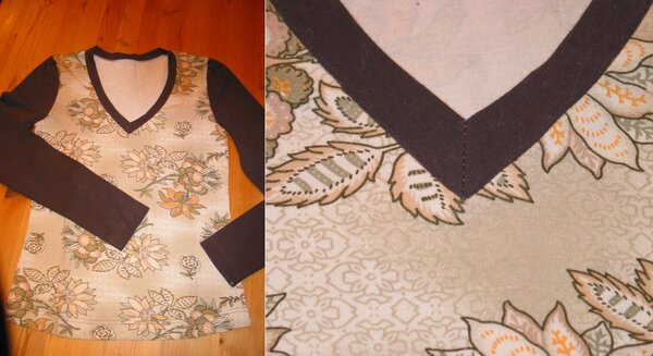 blumenshirt mit fast perfektem v-ausschnitt :)