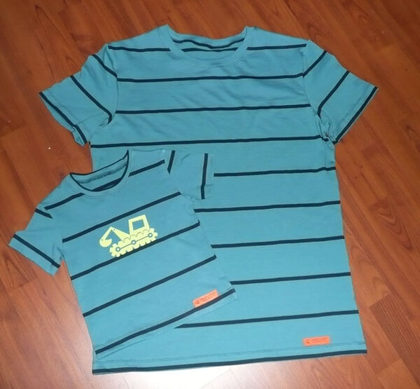 Partnerlook für Vater und kleinen Sohn