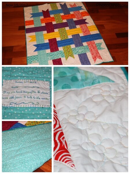 Nordic Ribbons Baby Quilt