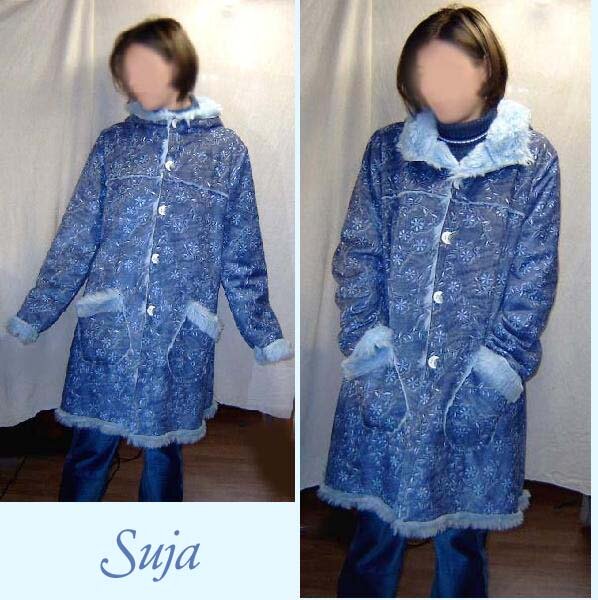 Winterjacke Sila blau