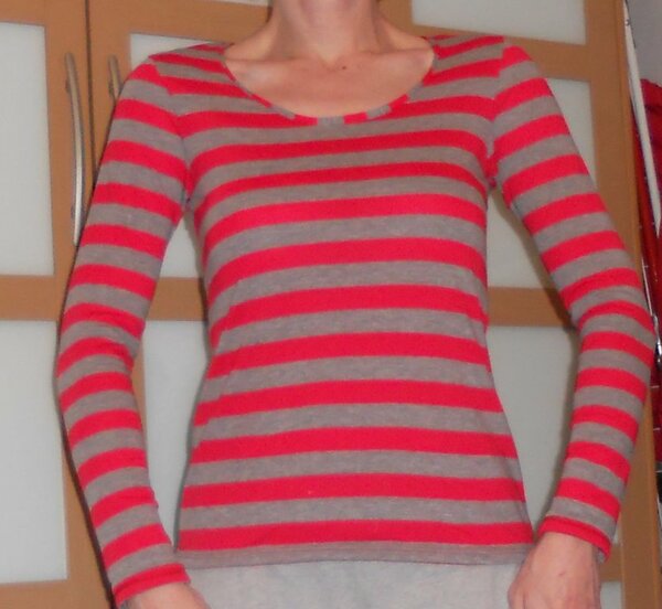 Ringelshirt nach ottobre Basisschnitt