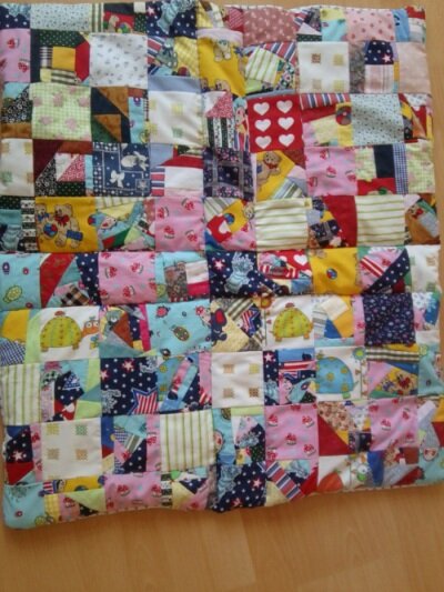 crazy decke (Krabbeldecke); nur aus Resten