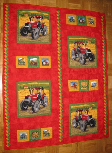 Traktor Quilt, Top