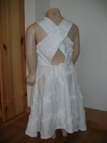 Hochzeitskleid mini Rückenteil