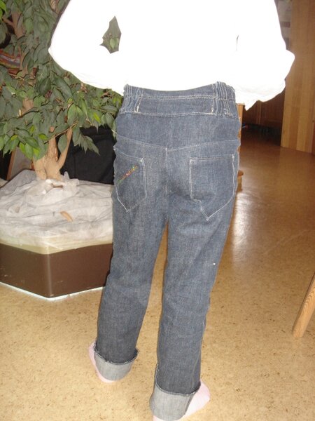 Rückansicht der burda-Jeans