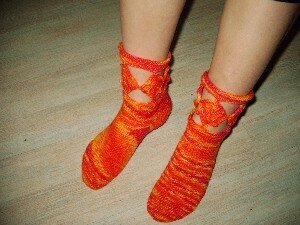 noch einmal gepatchte Socken