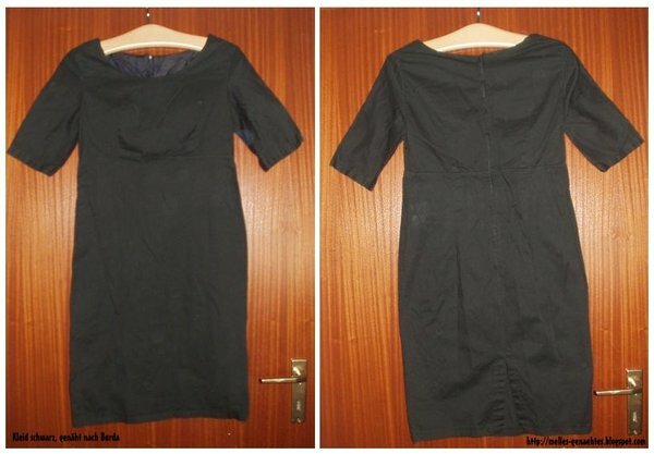 Kleid für eine Freundin.
Das Kleid war als Geburtstagsgeschenk gedacht. Passte aber trotz veränderter Hüftweite nicht und landete wieder bei mir