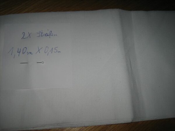 k Bild 588  Nr 5, Uni- BW Stoff= davon 2 Streifen