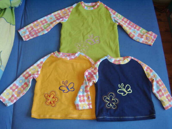 3 Raglanpullis für meine 3 Mädels