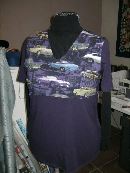 Mal wieder das Ottobre Basis-Shirt 303 in Gr. 48
Autos- Digiataldruck