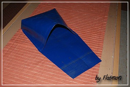 Tasche aus Plane, noch im Rohzustand
