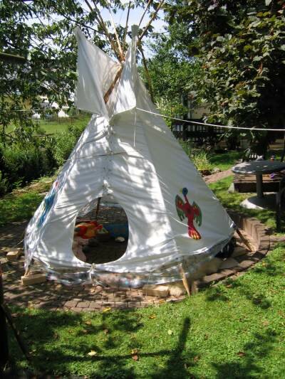 Tipi geöffnet