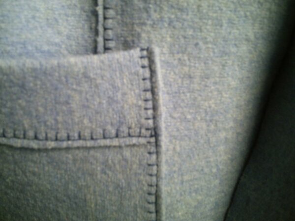 Detail Filzjacke