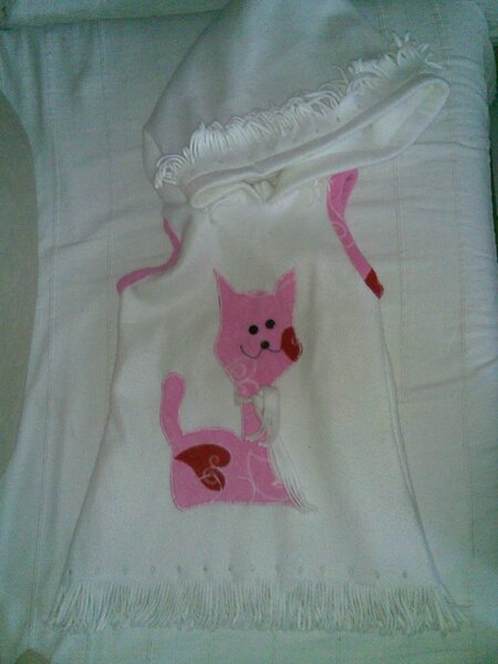 Fleece - Pullunder für Mädchen mit Katze