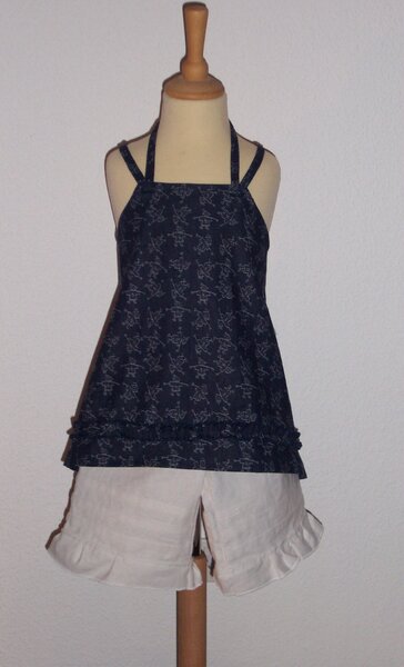 Schürze und  weite 7/8 Hose