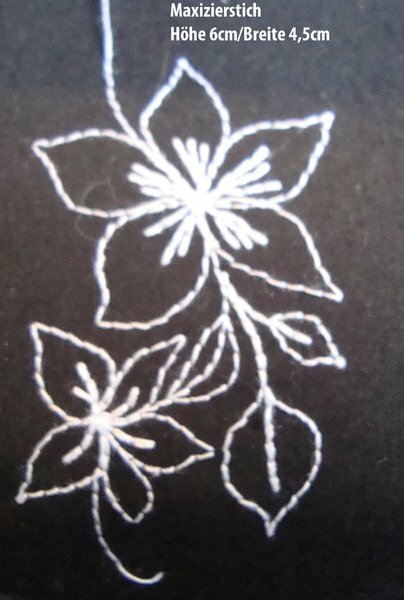 Maxizierstich Blume