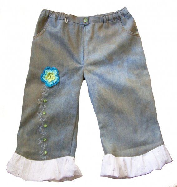 knielange Jeans
