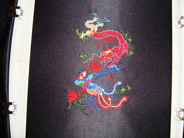 Asiatisches Stickmotiv