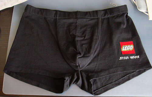 Retroshort mit Stickerei