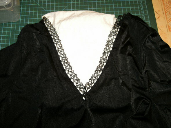 Langarmspitzenshirt schwarz