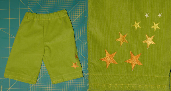3/4 Sommerhose mit Sternen