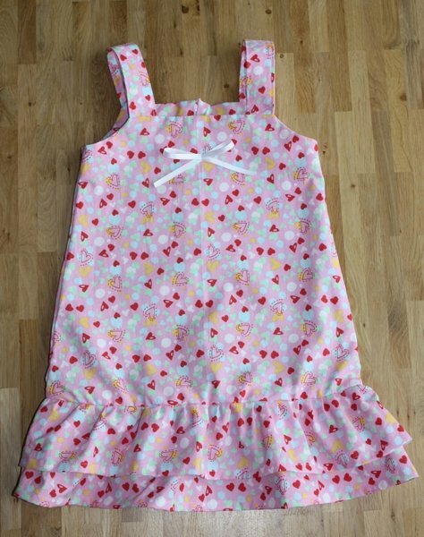 Sommerkleid Rüschen rosa
