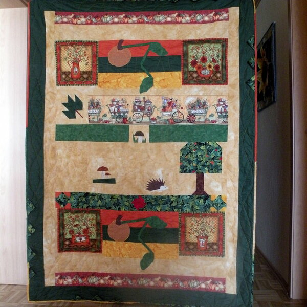 Herbstquilt Geschenk für meine beste Freundin zum 30
