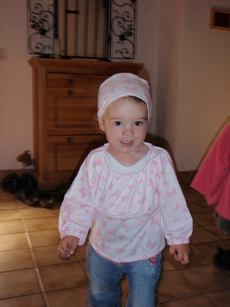 ein leichtes Shirt mit passendem Haarband für meine Tochter