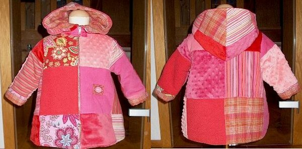 Patchwork-Winterjacke