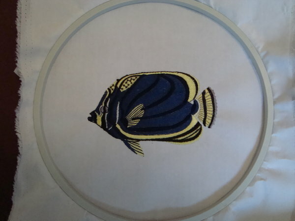 Fertig gesticktes Motiv