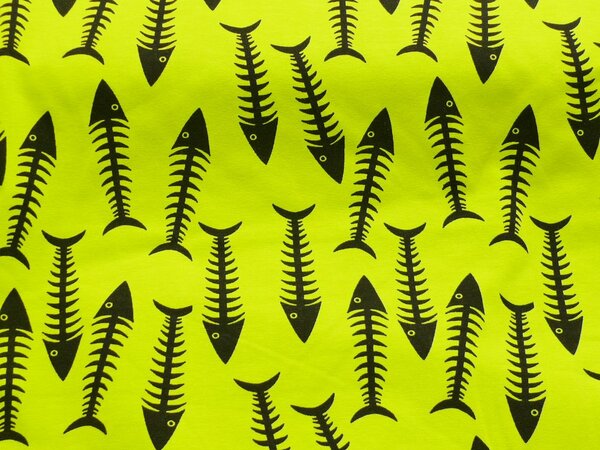Jersey neon gelb-grün (etwas grüner als auf dem Bild) mit Fischgrät  1,60 breit