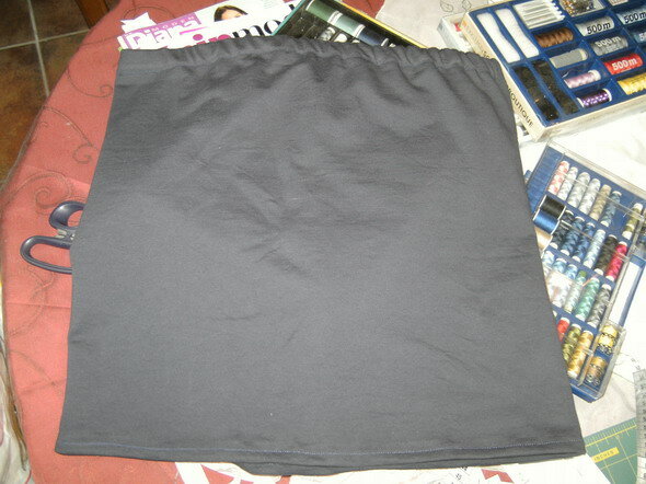 Einfacher Rock aus Winterjersey/Sweat