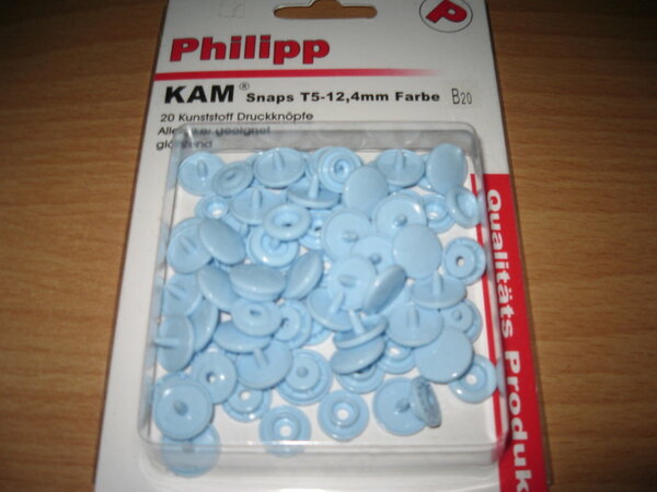 Z4)
Kam Snaps T5, hellblau, 20 Stück, noch originalverpackt