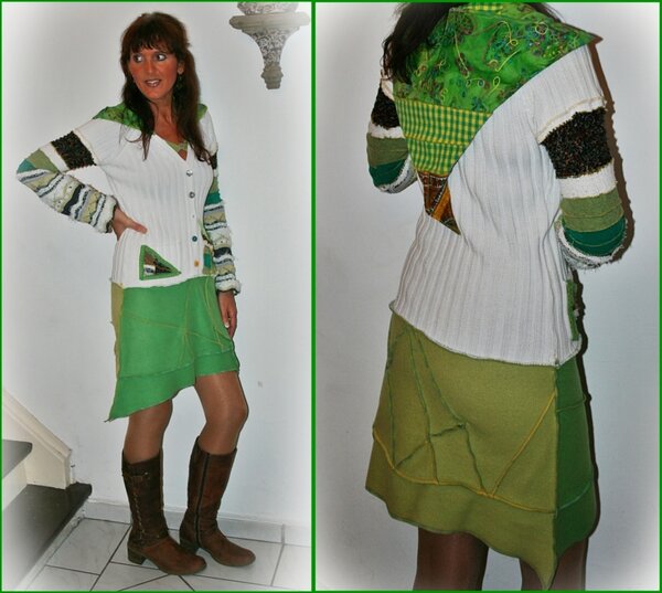 Upcycling, Winterkleid "Flora" (2), Nov. 2013