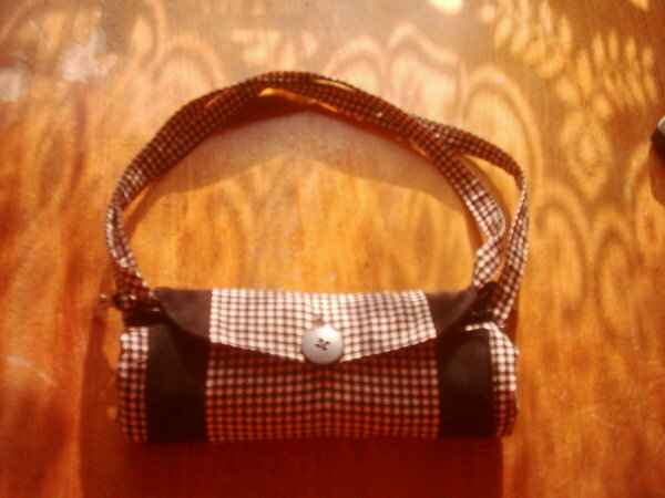 Tasche zusammengelegt.