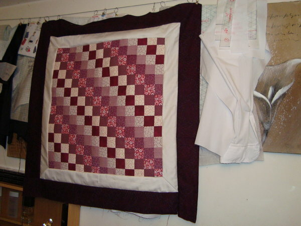 Quilt hängend
in Arbeit