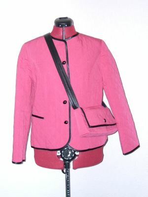 Rosa Steppjacke