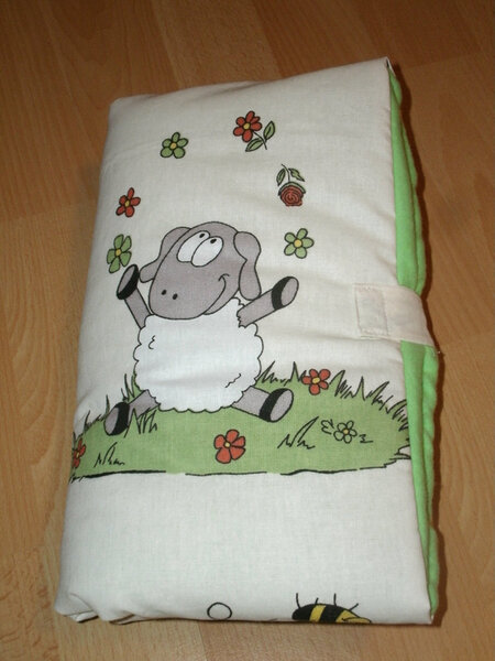 Wickelunterlage/ -Tasche zusammengeklappt