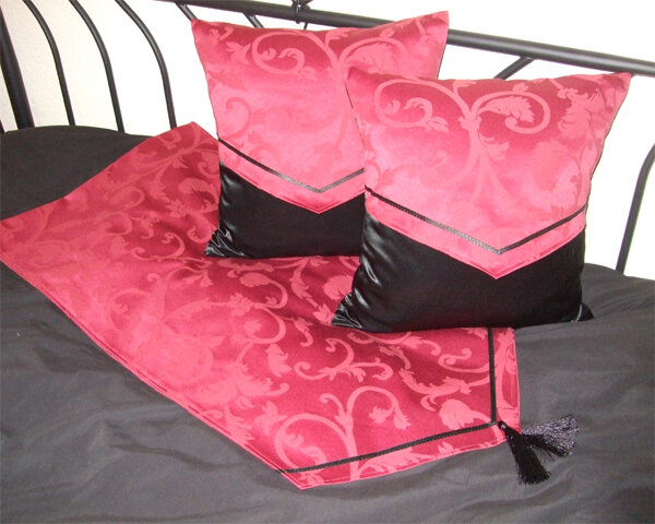 Gästezimmer Kissenbezüge + Kommodenläufer