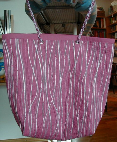 Pinkfarbener Shopper