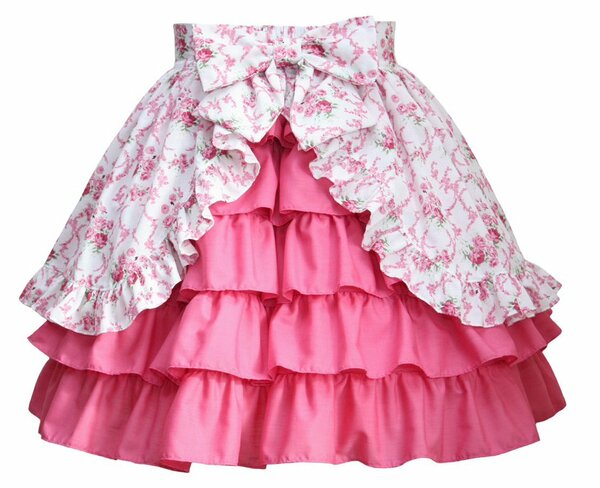 Ruffle tiered Lolita skirt - back view